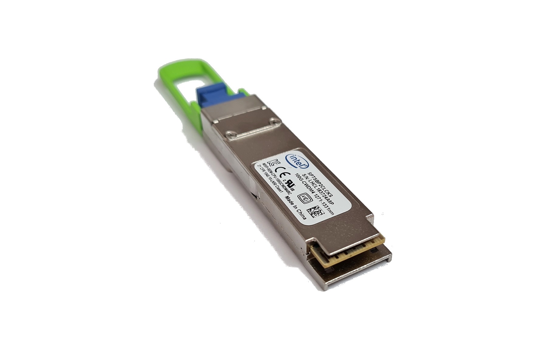Intel SPTSBP2CLCKS 100GBASE-CWDM4 QSFP28 1310NM 500M DUPLEX LC SMF TRANSCEIVER