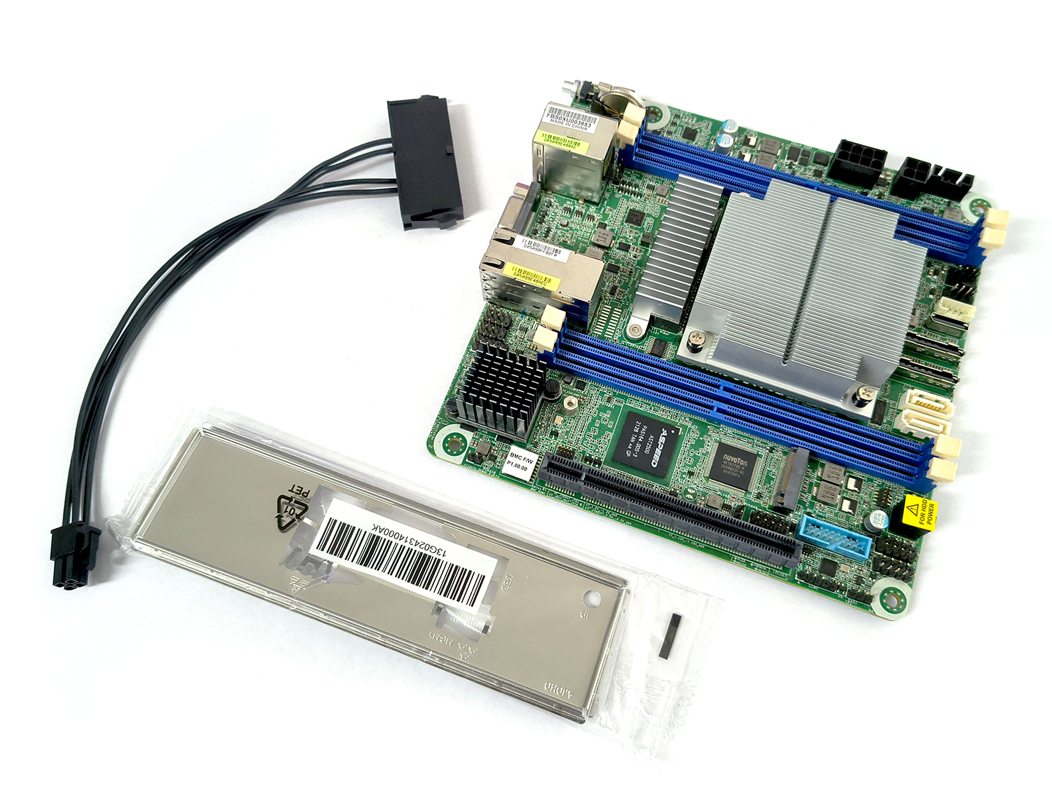 Asrock Rack EPYC3451D4I2-2T PCIe x16 10Gbe X710-AT2 NVME IPMI ITX DDR4 Server