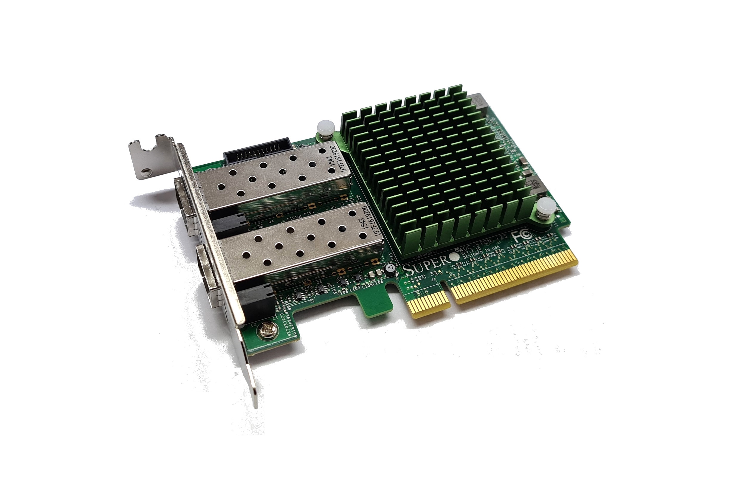 20220407_102003 Supermicro AOC-STGN-i2S 10GBe SFP+ Low Profile Dual Port Server Adapter Intel X520-DA2