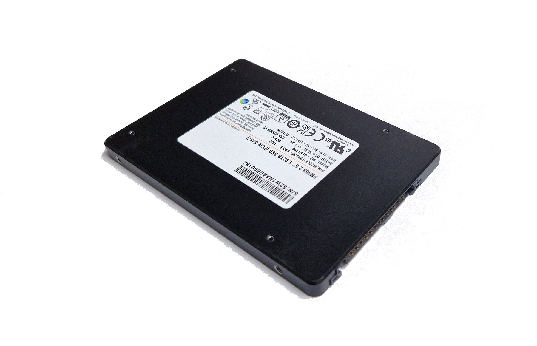 Samsung PM953 2.5" 1920GB 1,92TB NVME U.2 PCIe Server SSD MZ-QLV1T90 Datacenter