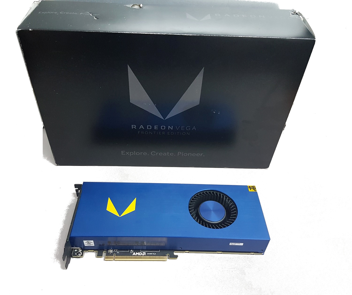 20180709_125441 AMD Vega Frontier Edition 16GB HBM2 GPU Luftgekühlt PCIe x16 Vega64