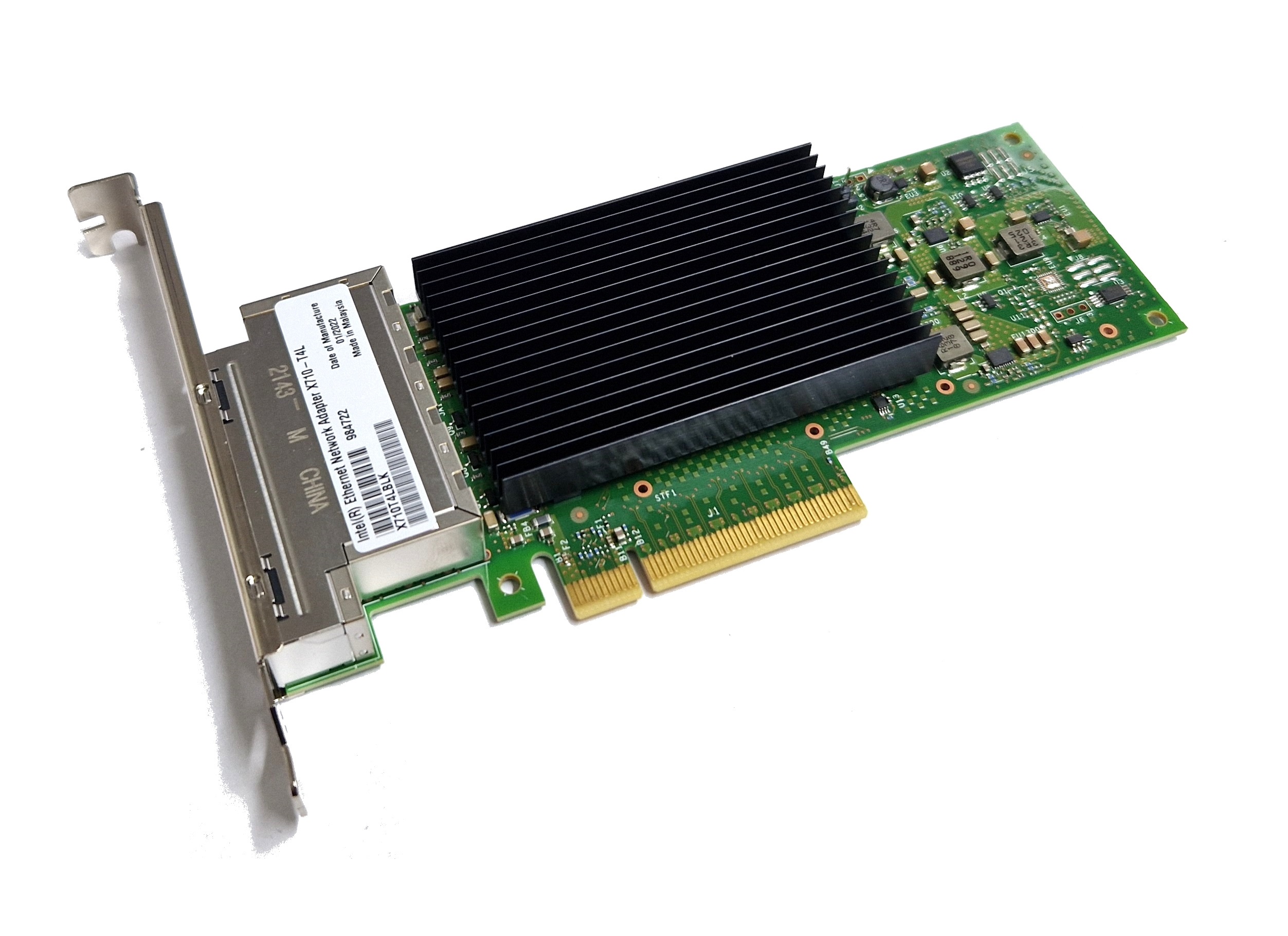 Intel X710-T4L 10Gigabit 10GBe 10GBaseT Quad Port Server NIC Intel X557-T4 FP