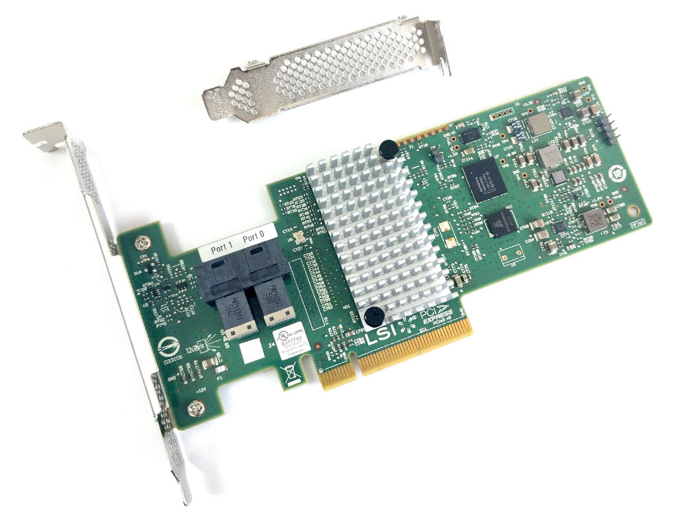 IBM Lenovo N2215 SATA / SAS HBA Controller RAID 12Gbps PCIe x8 Avago LSI 9302-8i