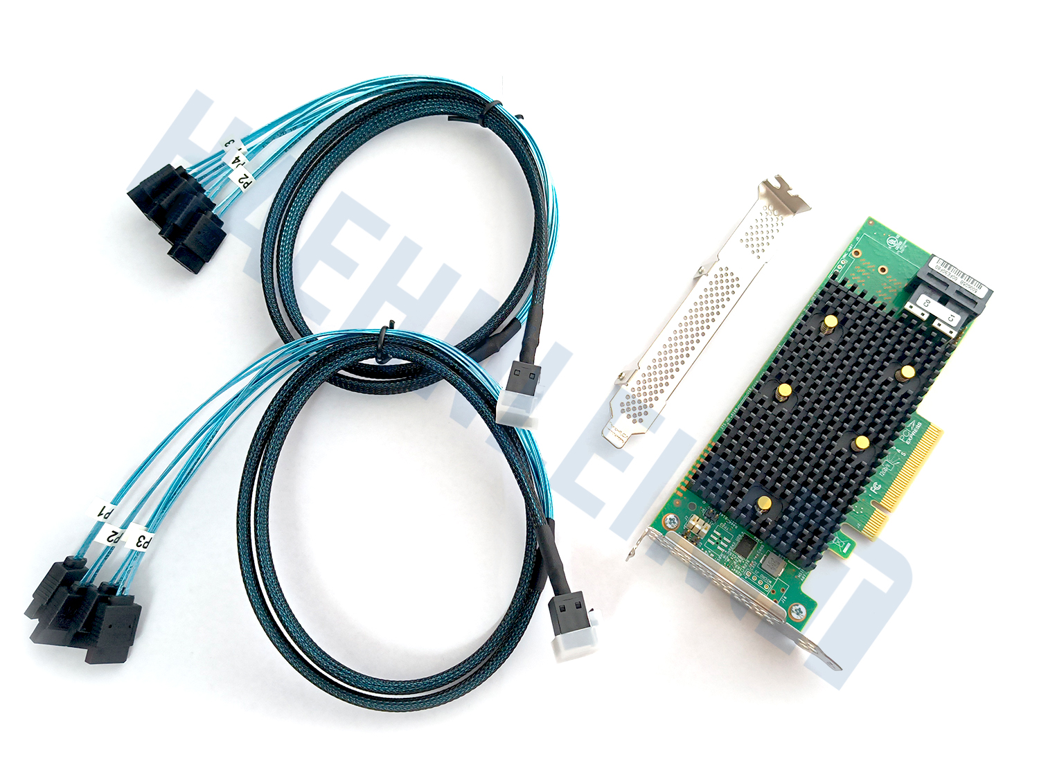 Broadcom LSI 9400-8i SATA / SAS HBA Controller 12Gbps PCIe x8 Avago IT-Mode Bundle