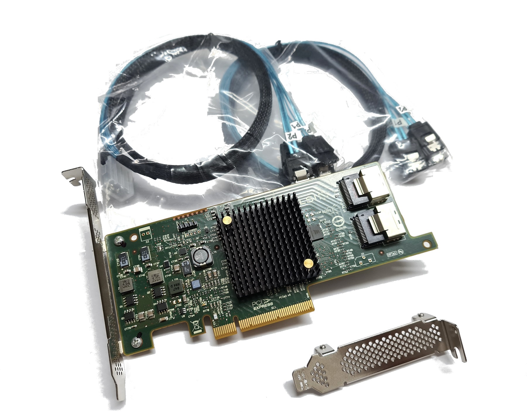 Broadcom 9207-8i SAS2308 6G SATA SAS HBA PCIe x8 inkl 2x mSAS zu 4xSATA Kabel