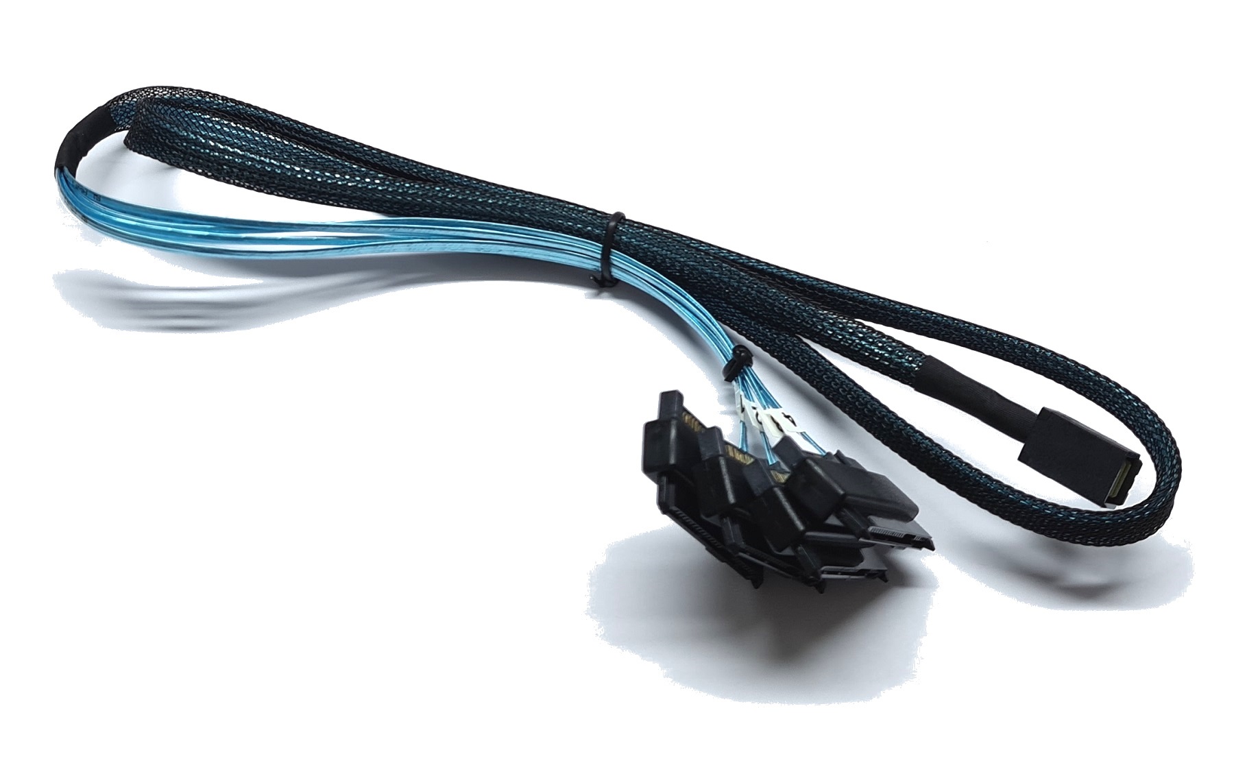 OEM miniSAS SFF-8643 auf 4x SFF-8482 SAS/SATA Adapterkabel Kabel 1m 12Gbps miniSAS