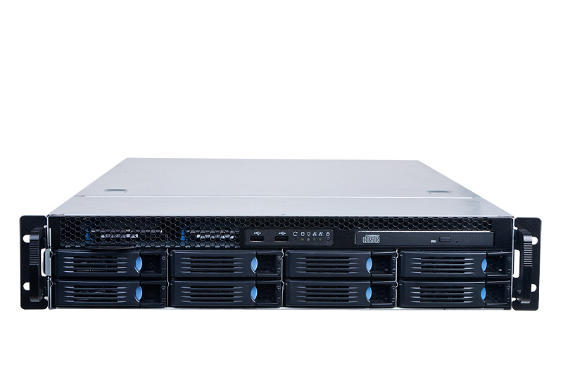 2HE Rackmount Server - AMD Epyc 7351p / 128GB Ram ECC DDR4 / Supermicro H11SSL / 8x Hot Swap / 700W red PSU / LSI Raid