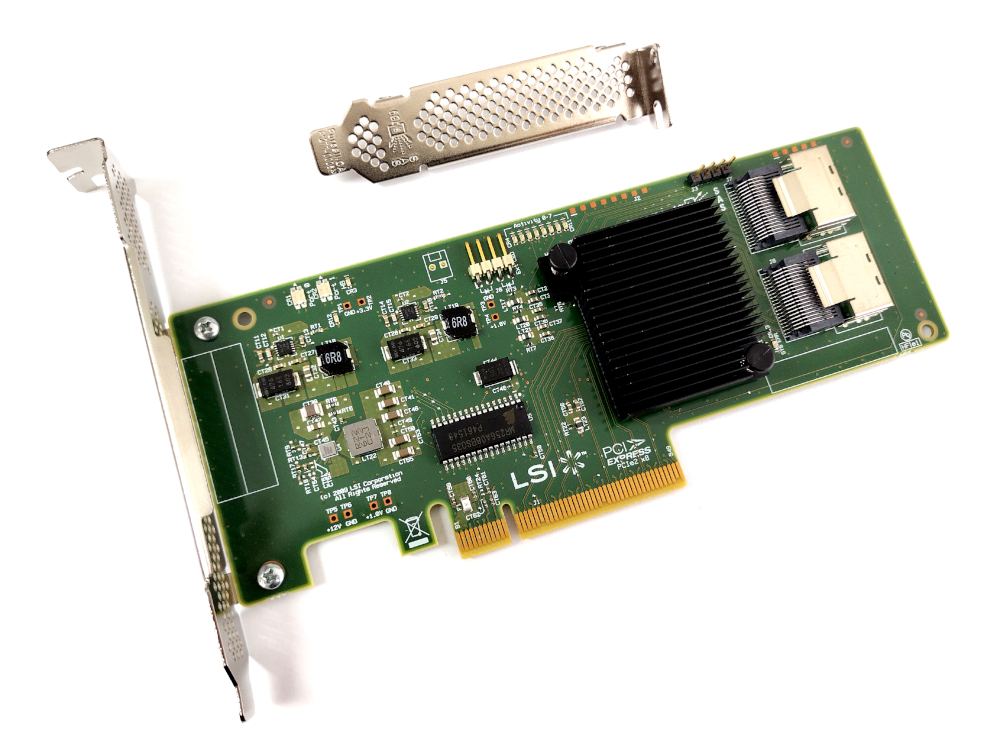 LSI 9211-8i HBA bulk, intern SAS 6Gb/s, PCIe 2.0 x8 (LSI00194)