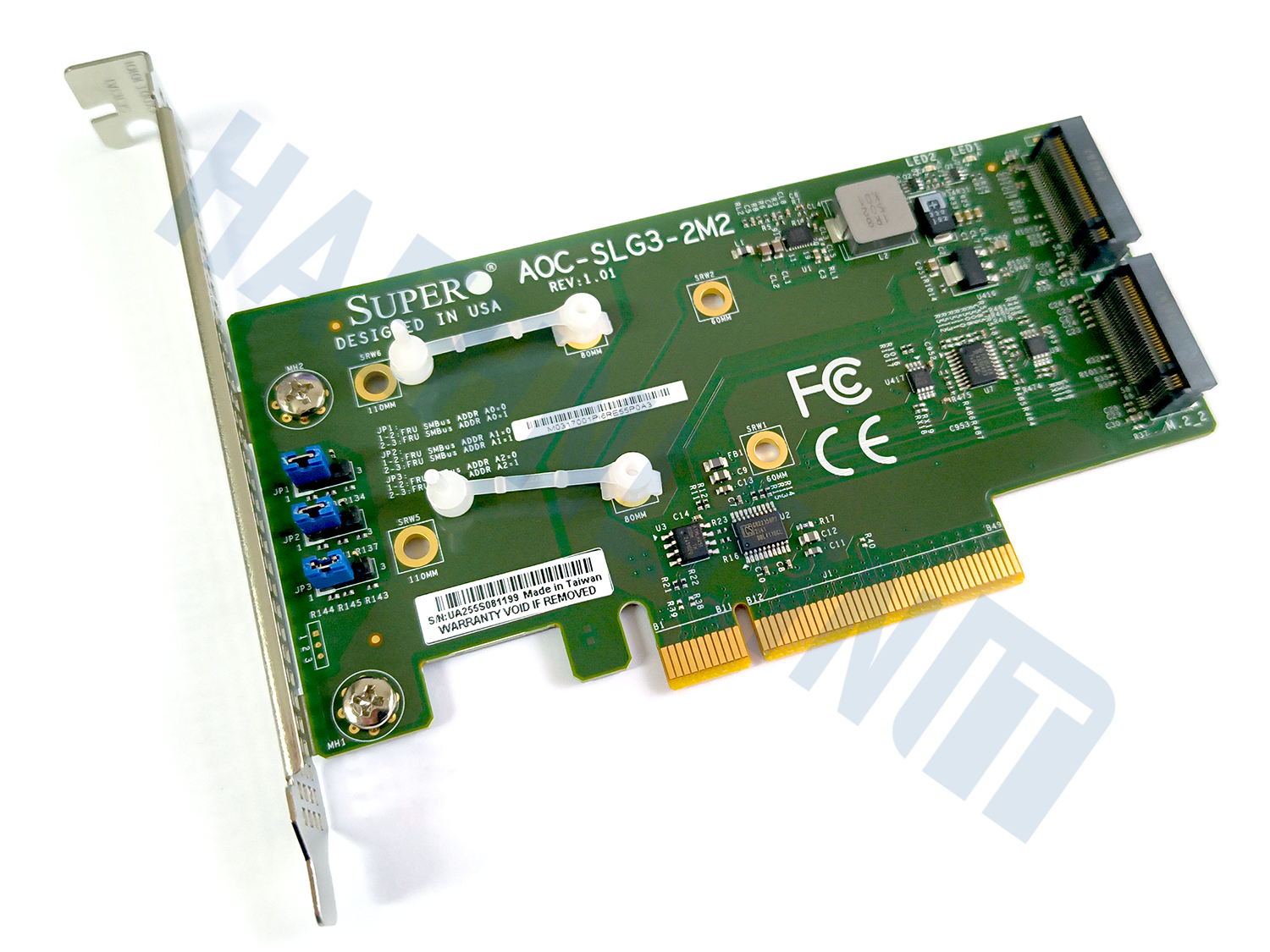 Supermicro AOC-SLG3-2M2 Dual Port M.2 Adapter für NVMe SSDs HBA