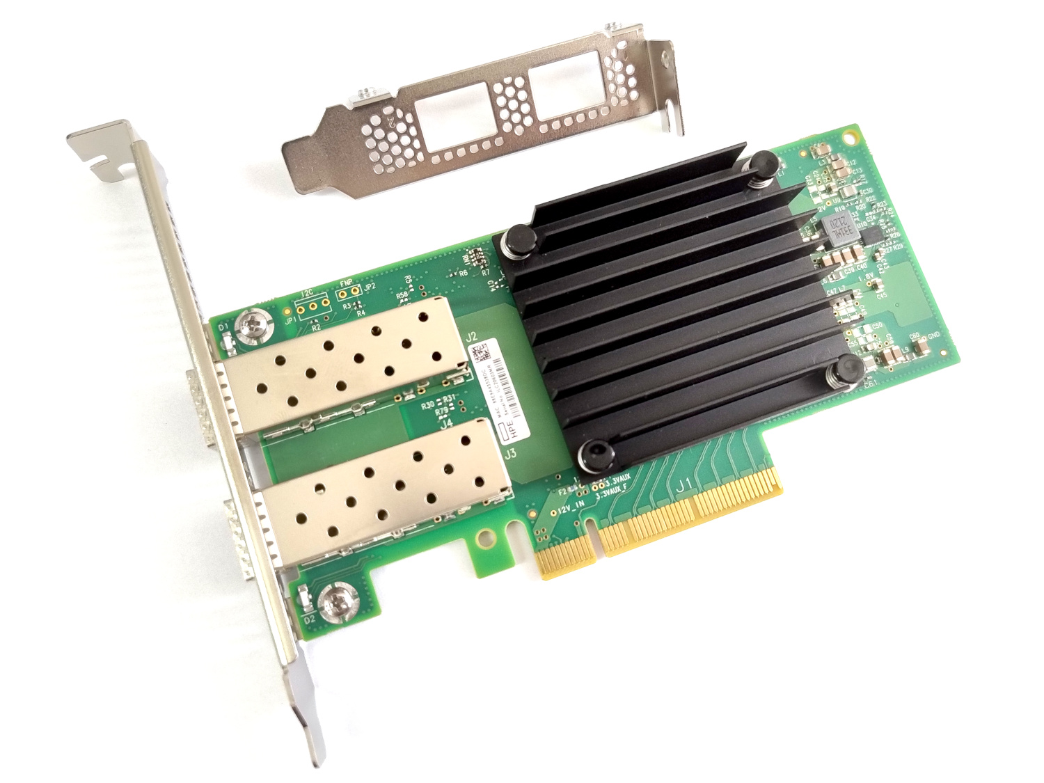 HP 642SFP28 Mellanox ConnectX-5 CX512A PCIe x8 3.0 25GBe SFP28 Dual Port MCX512A-ACAT