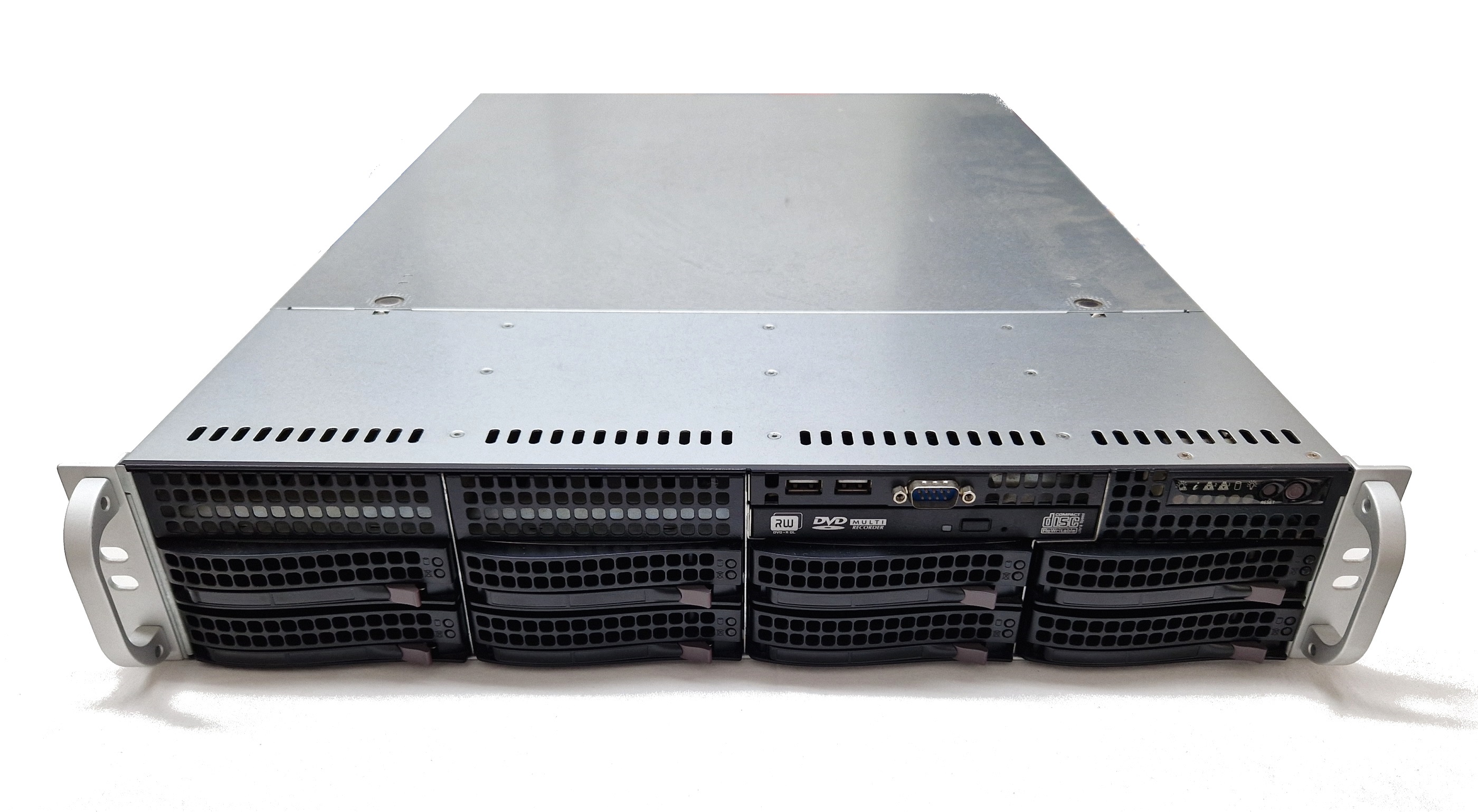 2HE Rackmount Server - 2x Intel Xeon Gold 6150 / 256GB Ram ECC DDR4 / Supermicro X11DPi-N / 8x Hot Swap / 740W red PSU