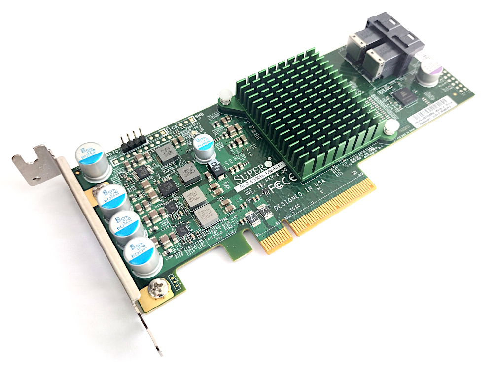 Supermicro AOC-S3008L-L8E SATA / SAS HBA Controller RAID 12Gbps PCIe x8 Avago