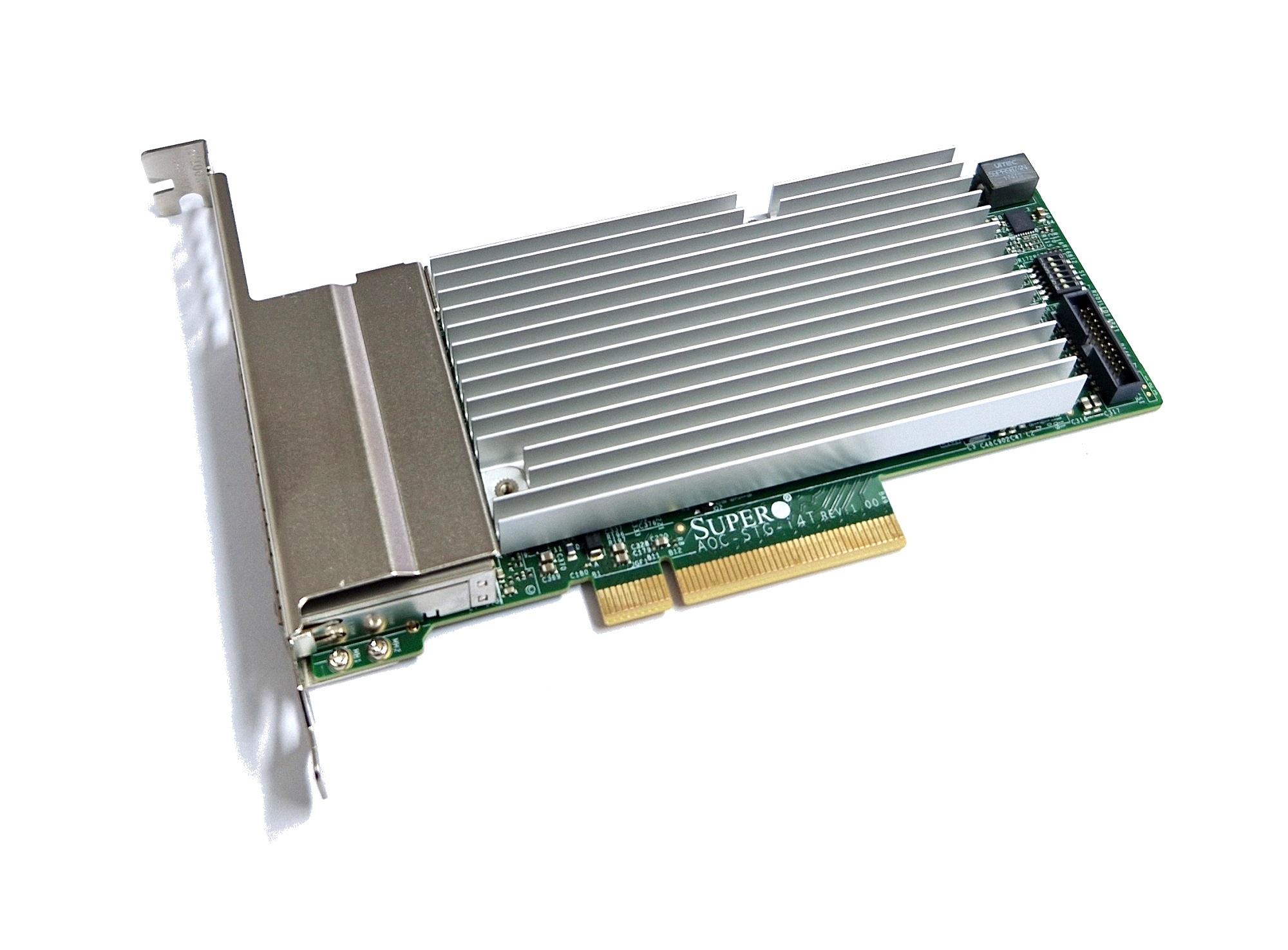20240227_110412 Supermicro AOC-STG-i4T 10Gigabit 10GBe BaseT Quad Port Server NIC Intel X557-T4 FP