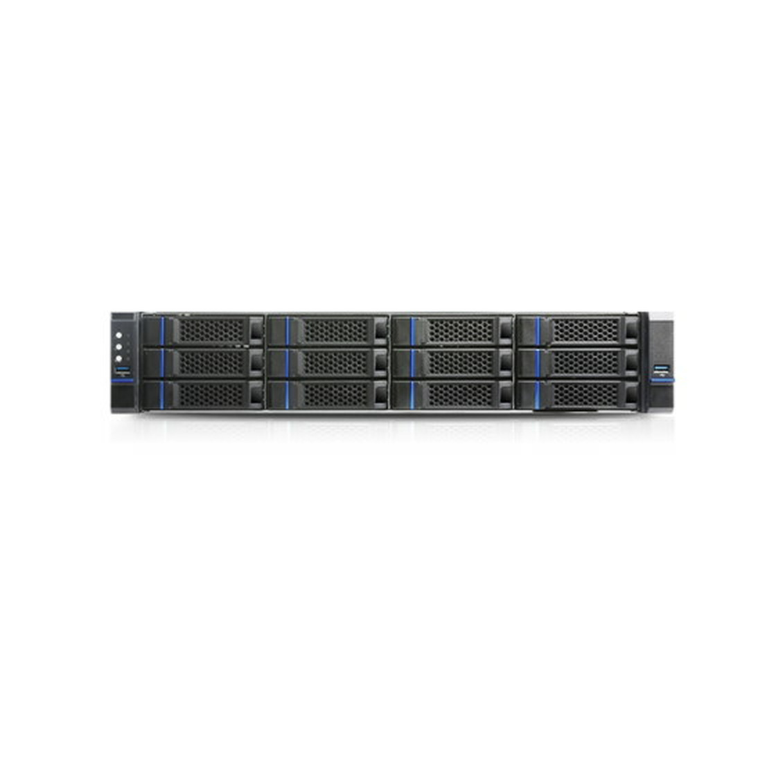 2HE Chenbro RM23812E3RP8 Low Profile Rack Server Gehäuse inkl 12G mSAS Expander Backplane 800W red.