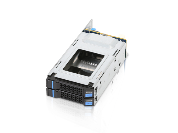 Chenbro 2x 2,5" NVME Hot Swap Backplane rückseitig für RM245 RM237 RM238 redundant Version