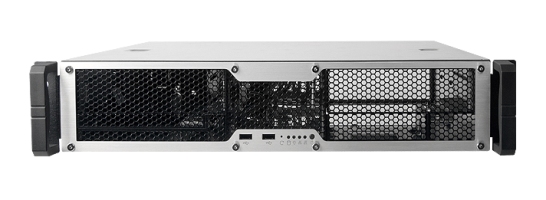 A3242-front-B 2HE Chenbro RM24200 Low Profile Server Gehäuse mATX
