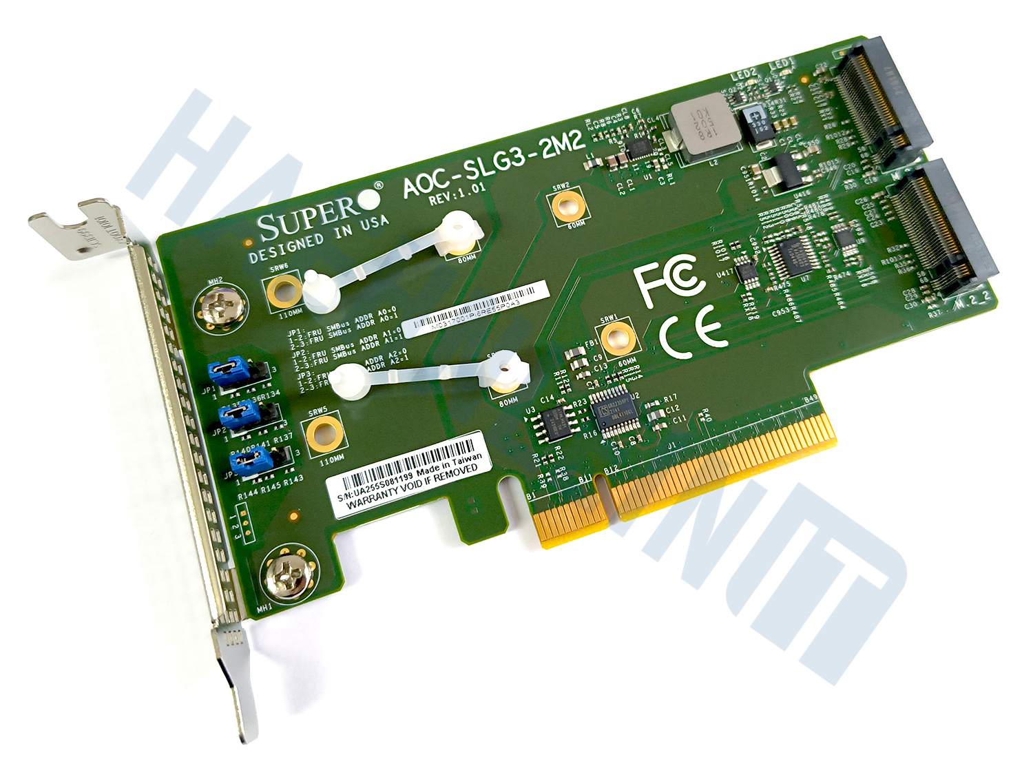 Supermicro AOC-SLG3-2M2 Dual Port M.2 Adapter für NVMe SSDs HBA